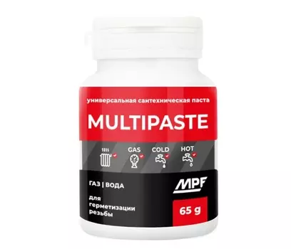 Паста уплотнительная универсальная (вода, газ, 65г) MULTIPASTE