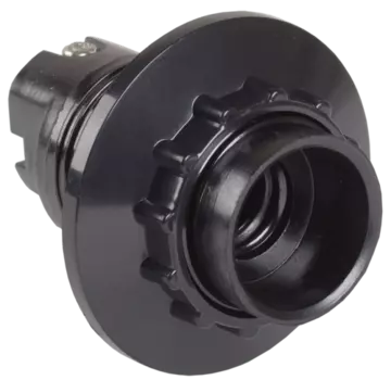 Патрон карболитовый с кольцом, Е14, черный IEK