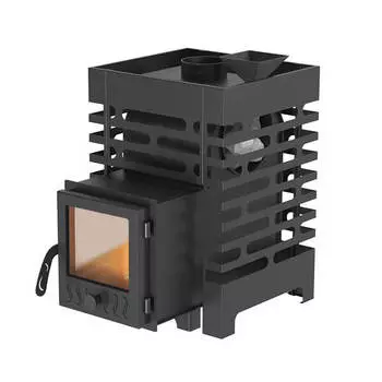 Печь для бани стальная Aston 12 стекло