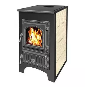 Печь камин Везувий ПК 01 (270) , бежевая (150м.куб)