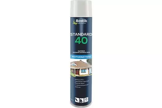 Пена бытовая полиуретановая BOSTIK Standard 40 , 500 мл.