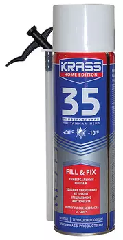 Пена монтажная Krass Ultrafiex Short, всесезонная 0,5л