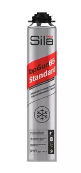 Пена профессиональная монтажная, STANDARD Sila Pro TopGun 65 STANDARD , 850 мл