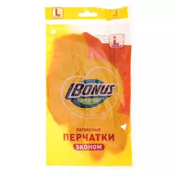 Перчатки BONUS эконом латексные, L