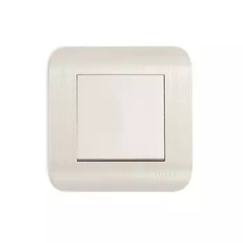 Переключатель LUXAR Deco 1-клавишный белый с рифленой рамкой 250В 10А (10.003.01)