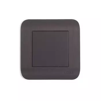 Переключатель LUXAR Deco 1-клавишный венге с рифленой рамкой 250В 10А (10.003.02)