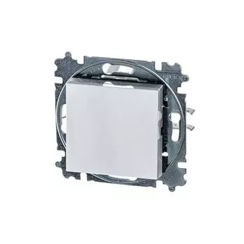 Переключатель одноклавишный ABB Levit белый ледяной 2CHH590645A6001