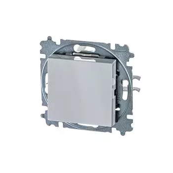 Переключатель одноклавишный ABB Levit серый/белый 2CHH590645A6016