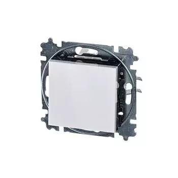 Переключатель одноклавишный белый ABB Levit белый/дымчатый черный 2CHH590645A6062