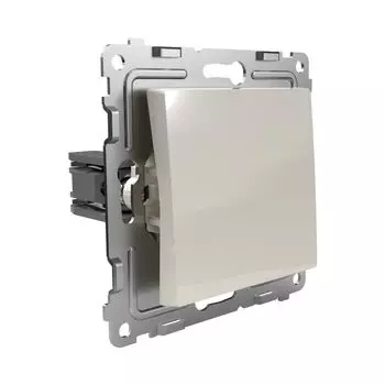 Переключатель проходной TOKOV ELECTRIC 1-клавишный СП Pixel 10А IP20 TKE-PX-P1-C02 механизм бежевый