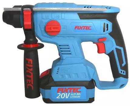 Перфоратор аккумуляторный Fixtec FCRH22LFX-4 20В, 4А/ч, Li-ion,безщеточный,2 аккумулятора