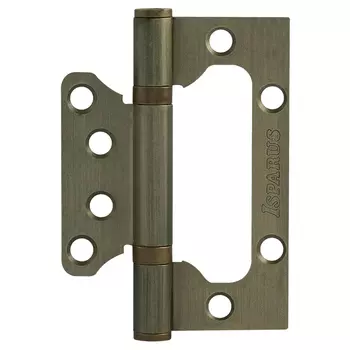 Петля накладная ISPARUS унив. 800-4" FHP AB (бронз.покр.) без колп.(100х72х2,5)