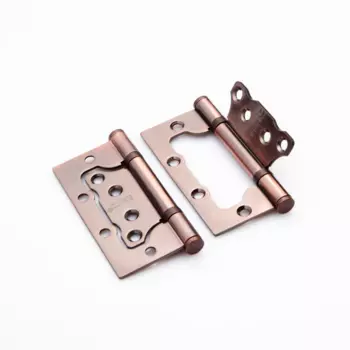 Петля стальная 100*75*2,5, 2 подш., б/колп., бронза античная (б/в)