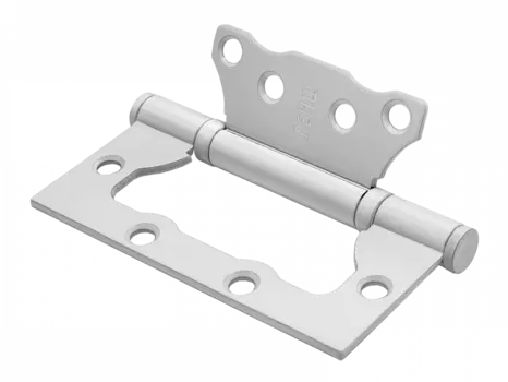 Петля стальная 100*75*2,5, 2 подш., б/колп., супер белый (б/в)