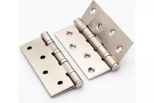 Петля стальная 100*75*2,5, 4 подшипника, б/колп., подвес, никель матовый