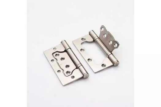 Петля стальная 100*75*2,5, 2 подшипника, б/колп., подвес, никель матовый (без врезки)