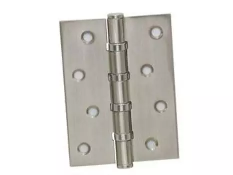 Петля стальная, 4 кольца., плоск. колп., никель матовый 100-4S FH SN 100*75*2,5