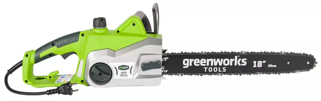 Пила цепная GreenWorks GCS2045 2000 Вт