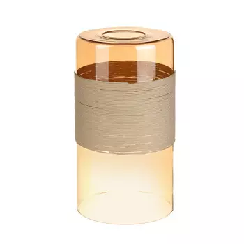 Плафон 33 Идеи цилиндр цвет янтарный с белой веревкой S.23.AM