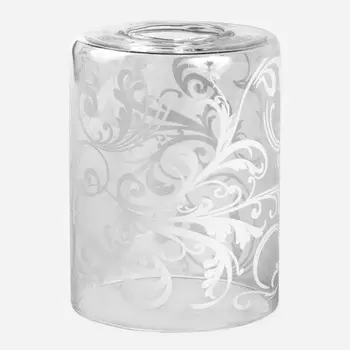 Плафон ЭЛЕТЕХ Цилиндр Узор 34-090-в42/h120 прозрачный белый