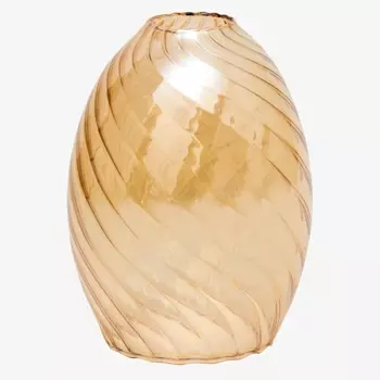 Плафон ЭЛЕТЕХ Эллипсоид 34-401-в30 рифленый косой янтарь