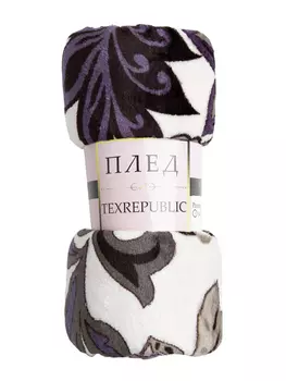 Плед фланельTexRepublic печатный синий Сказки Бажова150х200 см