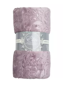 Плед фланель тиснёный TexRepublic FNE DKLI 2022 u-узоры 17-1605 200х220 см, сиреневый
