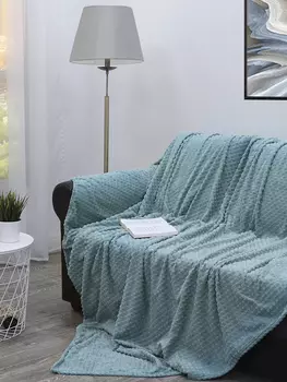 Плед фланель жаккард кубики Евроразмер FF FNJq ME4 2022 15-5210