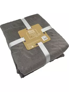 Плед микрофибра Belezza Fern 200х220 коричневый