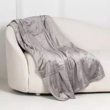 Плед микрофибра Casa Conforte Tinta 140*200 дымчато-серый