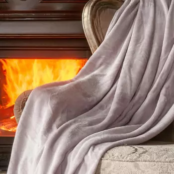 Плед микрофибра Casa Conforte Tinta 140х200 светло-сиреневый