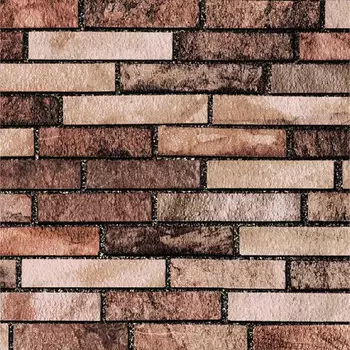 Пленка самоклеящаяся 0,45х2м, кирпич коричневый