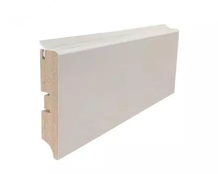 Плинтус Мдф Smartprofile Нide 80A 80мм Белый под покраску 2,4 м
