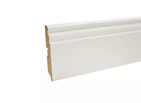 Плинтус МДФ Smartprofile Paint 3D wood 100 E белый 2,4 м (10)