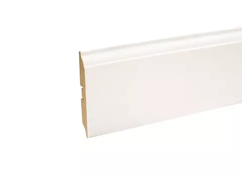 Плинтус МДФ Smartprofile Paint 3D wood 100 В белый 2,4 м (10)