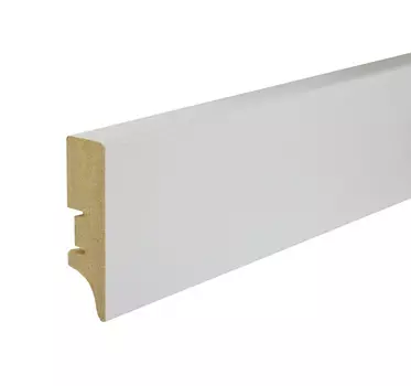 Плинтус МДФ Smartprofile Paint 3D wood 60 белый 2,4 м (10)