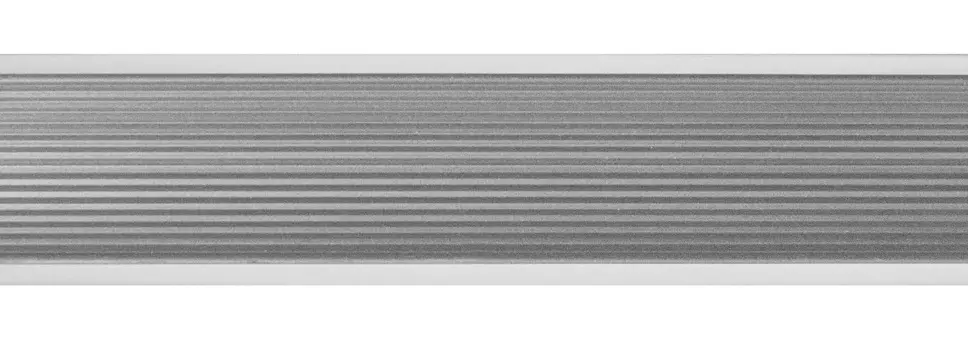 Плинтус пластик.рифлен.вогнутый кух. "серебро" 3,05 арт.281