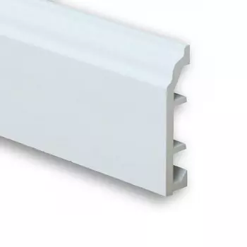 Плинтус под покраску RICO COLOR (80 х 18 х 2500 мм) вспененный ПВХ