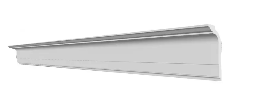 Плинтус потолочный Glanzepol (под натяжной потолок, скрытую подсветку) 82х37х2000мм