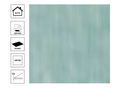 Плитка керамическая Azori Calipso Aquamarine 42*42см,сорт1