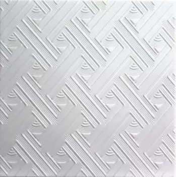 Плитка потолочная экструд.Solid С2007 белая, упак 2м2