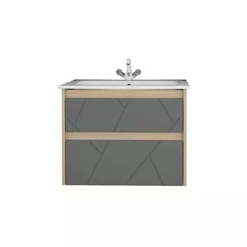 Подстолье Диана 60, подвесное, умывальник Элина 60, серый