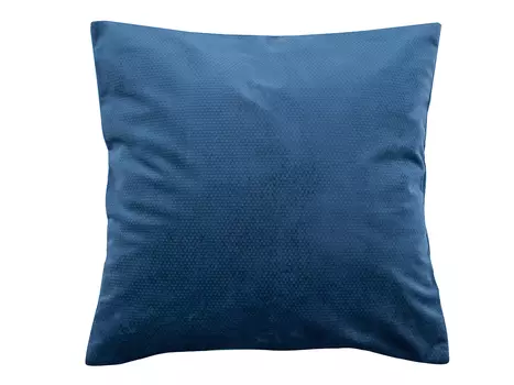 ПОДУШКА 40х40 см на молнии синяя Indigo