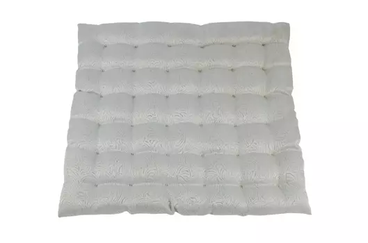 Подушка для стула с лузгой гречихи Witerra 43х43 жаккард Грация, цвет серый