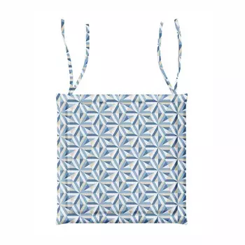 Подушка для стула Verossa 40/40 8508/2 Ромбы голубые