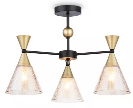 Подвесной светильник TR3169/3 BK/GD черный/золото E27/3 max 60W D580*380