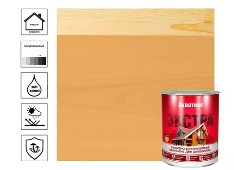 Покрытие текстурное Акватек экстра, калужница 0,8 л