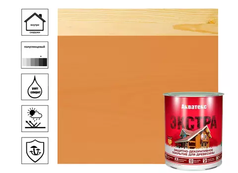 Покрытие текстурное Акватекс-экстра тик, 0,8л