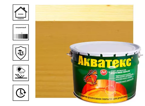 Покрытие текстурное Акватекс, сосна 10 л