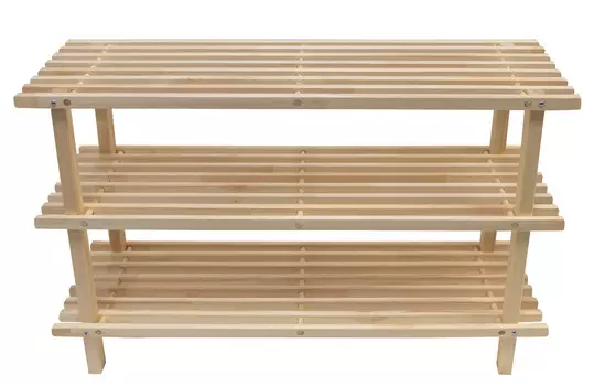 ПОЛКА Д/ОБУВИ 3 СОГРА ДЕР/НАТУР 79Х26